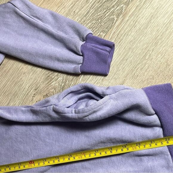 Vtg 70s 80s Wilson’s Pastel Lavender Purple color block Full Zip Track Jacket L - Picture 11 of 12